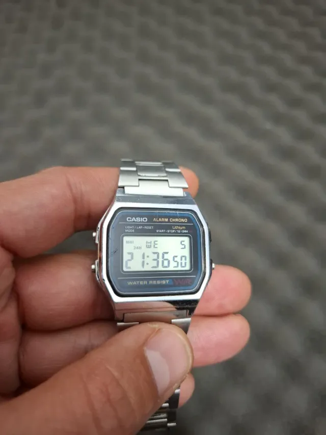 Casio A158W Reloj Digital Plata