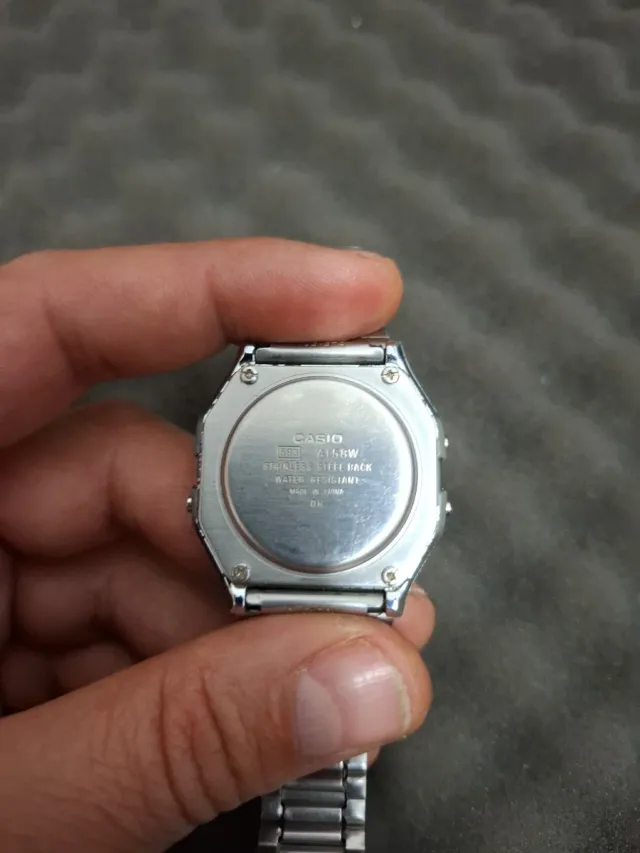 Casio A158W Reloj Digital Plata