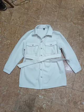 Abrigo blanco SHEIN mujer