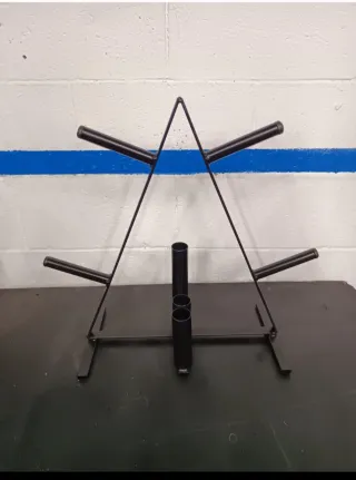 Soporte para discos de pesas decathlon domyos