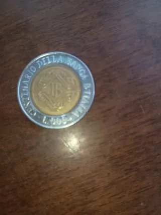 Moneta 500 Lire Banca d'Italia 2001