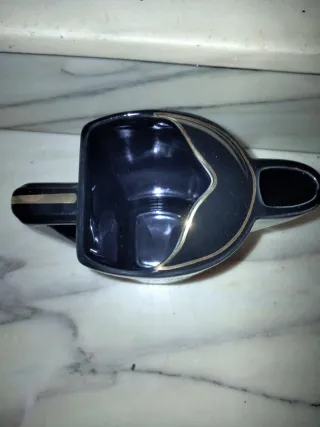 Brocca in ceramica nera Seagram's 100 Pipers Whisky