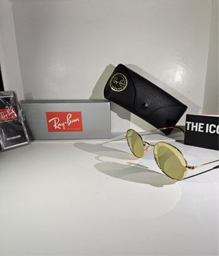 Occhiali Ray Ban Oval Oro Rosa