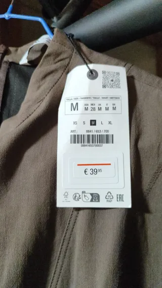 Vestido Zara marrón sin mangas