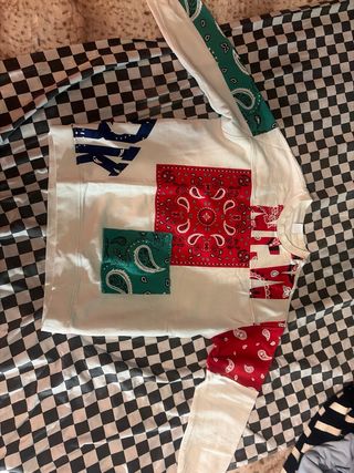 Sudadera Zara Patchwork Bandana Talla Única