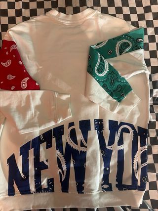 Sudadera Zara Patchwork Bandana Talla Única