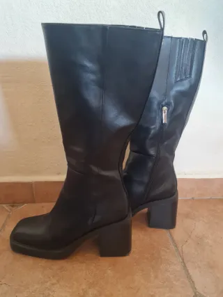 Botas altas mujer negras