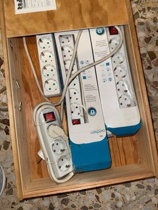 Regleta 6 enchufes con interruptor