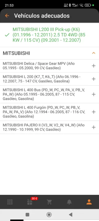 Pinzas de freno derecha e izquierda