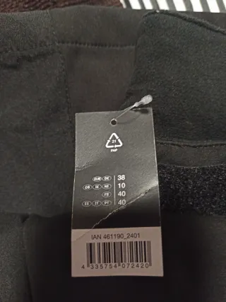 Pantalón esquí Crivit Softshell Talla 40