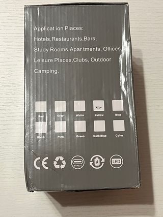 Lampada LED portatile gialla