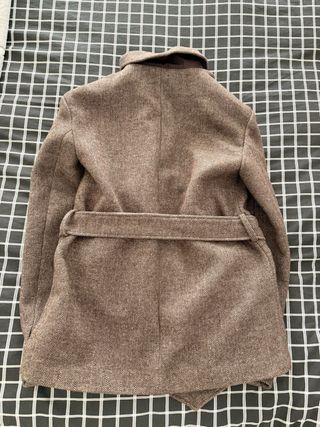 Abrigo cruzado ONLY lana marrón