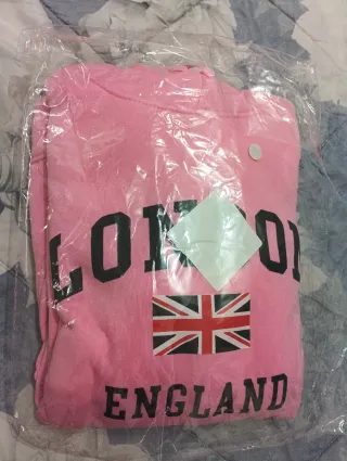 Sudadera rosa LONDON ENGLAND