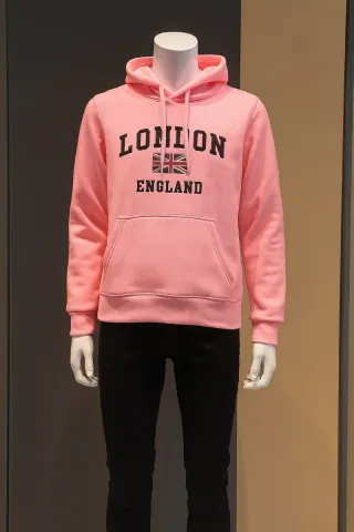 Sudadera rosa LONDON ENGLAND