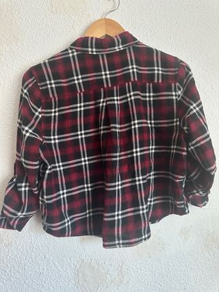 Camisa cuadros crop top