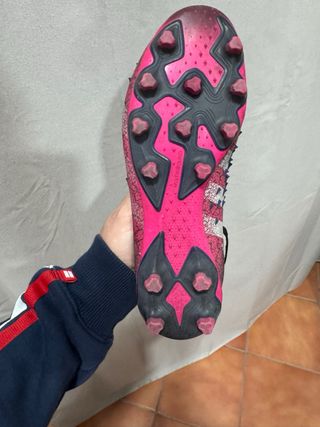 Botas Fútbol Adidas AG Negro/Rosa Talla X