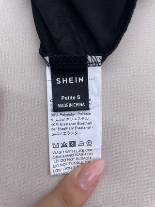 Gonna Shein Petite nera elastica