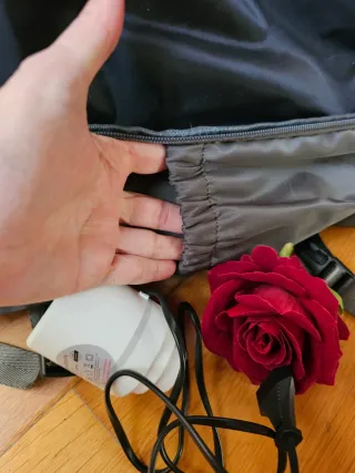 Zaino  viaggio grigio + pompa sottovuoto elettrica