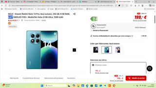 Xiaomi Redmi Note 14 Pro 256GB Azul