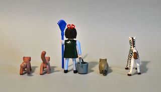 Playmobil Cuidadora Zoo con Animales