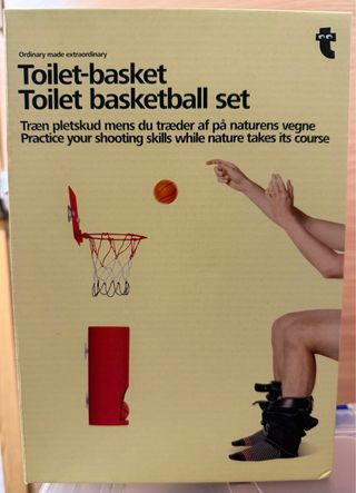 Juego de baloncesto para inodoro