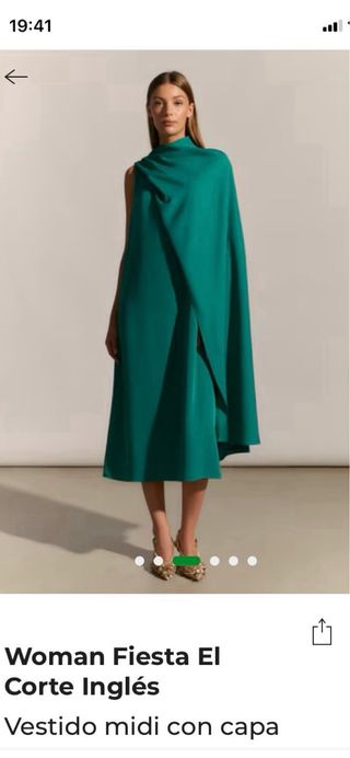 Vestido fiesta midi El Corte Inglés sin estrenar.