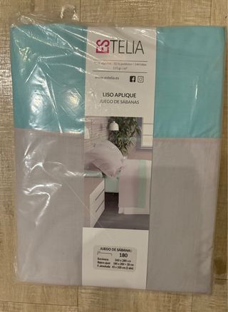 Juego Sábanas Cama 180 Estelia Algodón/Poliéster