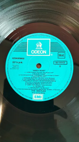 LP Abbey Road de The Beatles Edición 1969