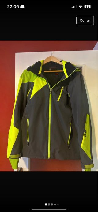 Chaqueta Spyder Talla M Gris y Verde