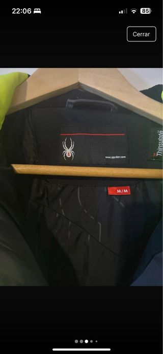 Chaqueta Spyder Talla M Gris y Verde