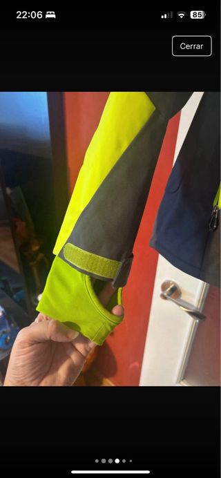 Chaqueta Spyder Talla M Gris y Verde