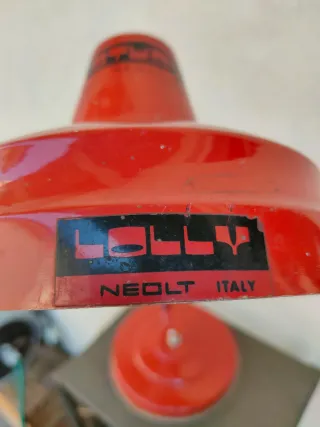 Lampada da tavolo vintage industriale