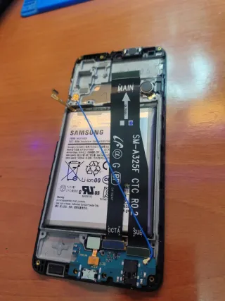 Pantalla Samsung A32 5G con marco