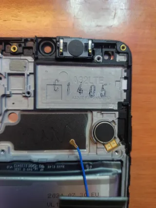 Pantalla Samsung A32 5G con marco