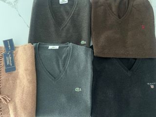 Chalecos Lacoste, Gant, Ralph Lauren Bufanda