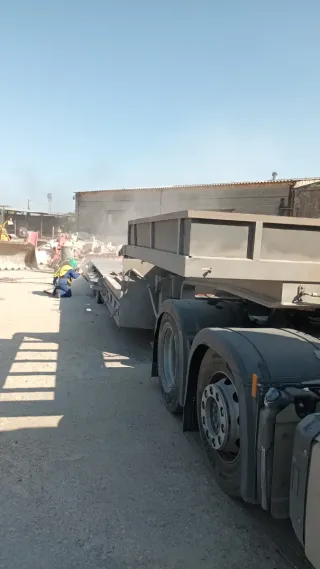 Chorros de arena ,granallado y pintura.