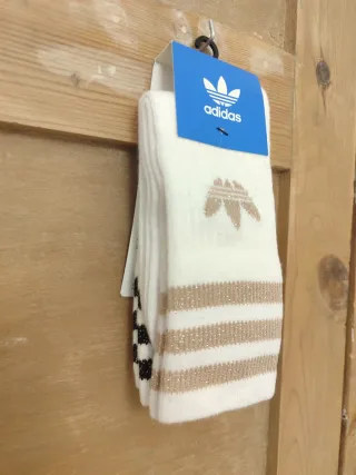 Calcetines Adidas: Dorado y Blanco / Negro y blanc