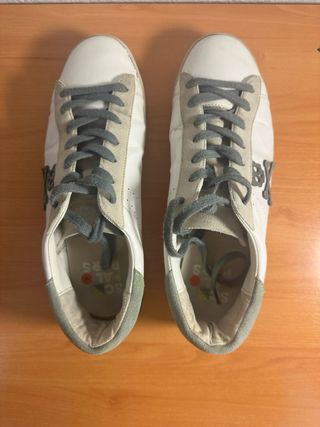 Zapatillas Scalpers Blancas y Verdes