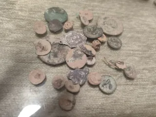 Lote monedas antiguas para limpiar