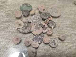 Lote monedas antiguas para limpiar