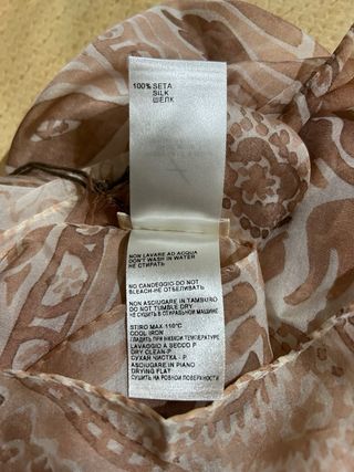 Foulard Falconeri in pura seta fantasia nude