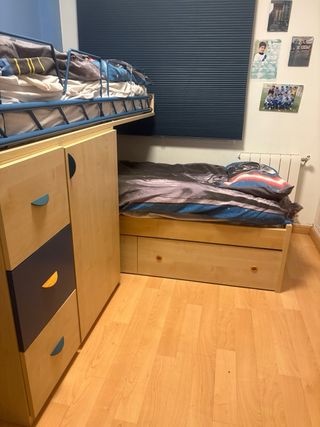 Litera madera y metal.