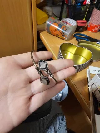 Lote Joyas Pulsera, brazalete y pendientes