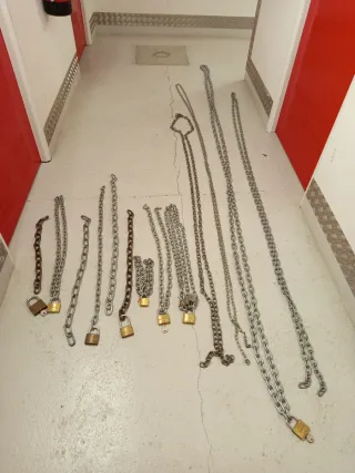 Cadenas y candados de metal