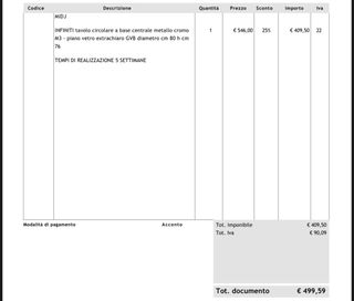 Tavolo rotondo vetro tulipano