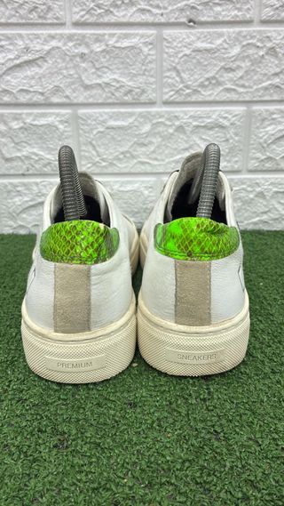 DATE Sneakers Uomo Bianche e Verdi