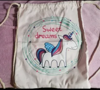 Mochila de tela con unicornio Sweet dreams