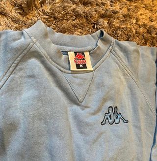 Sudadera Kappa Básica Gris