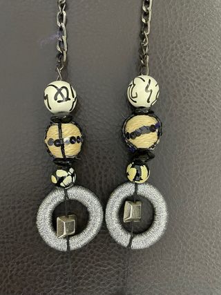 Colgante largo con cuentas