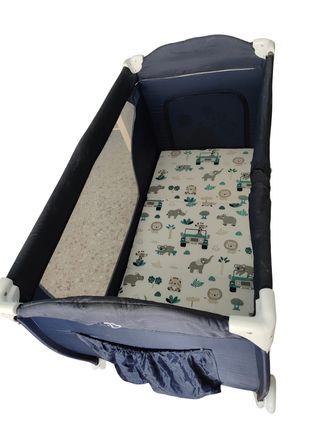 Cuna de viaje plegable con colchón